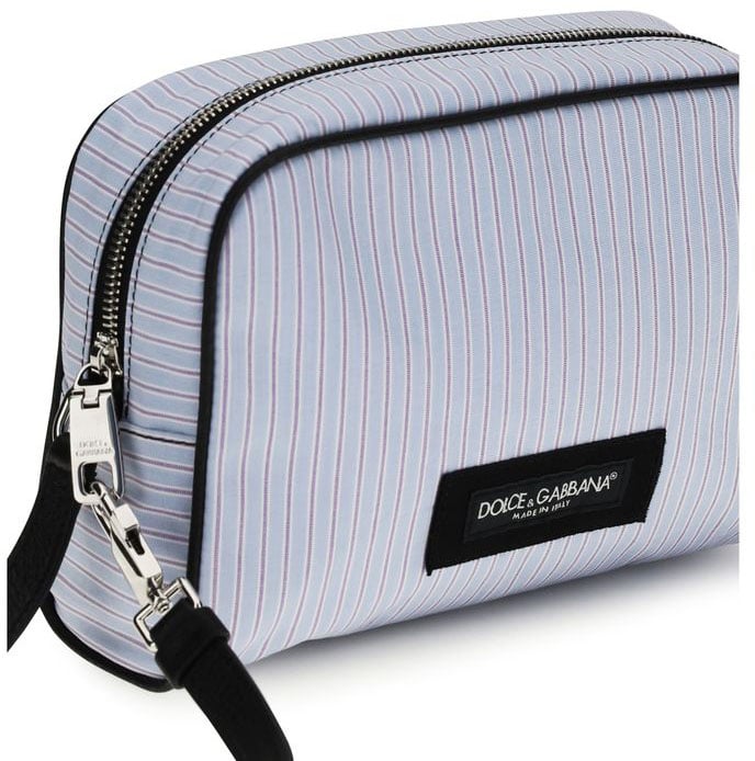 Dolce & Gabbana Blue Cotton Handbag Blauw