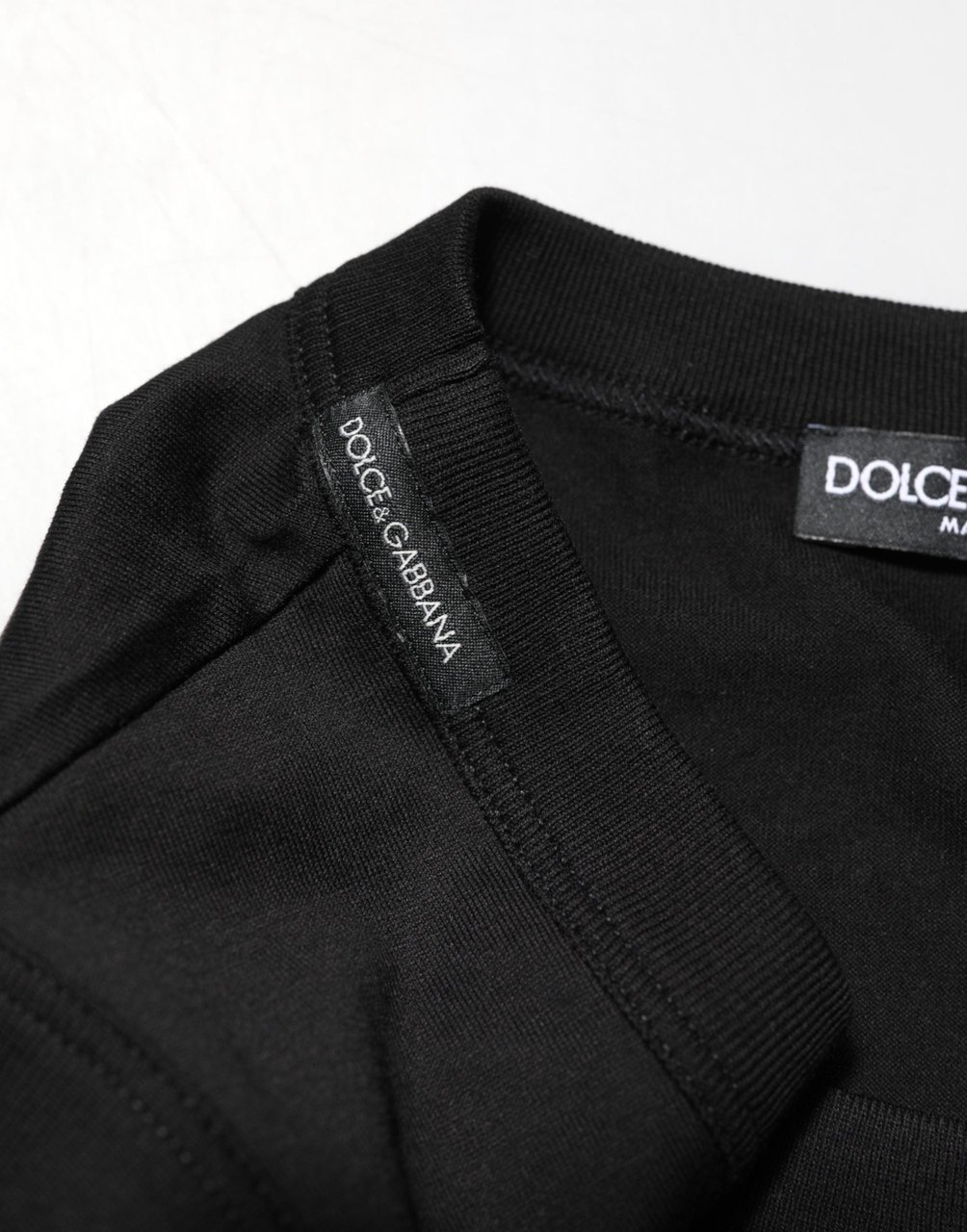 Dolce & Gabbana Black Cotton Sleeveless Men Tank Top T-shirt Zwart