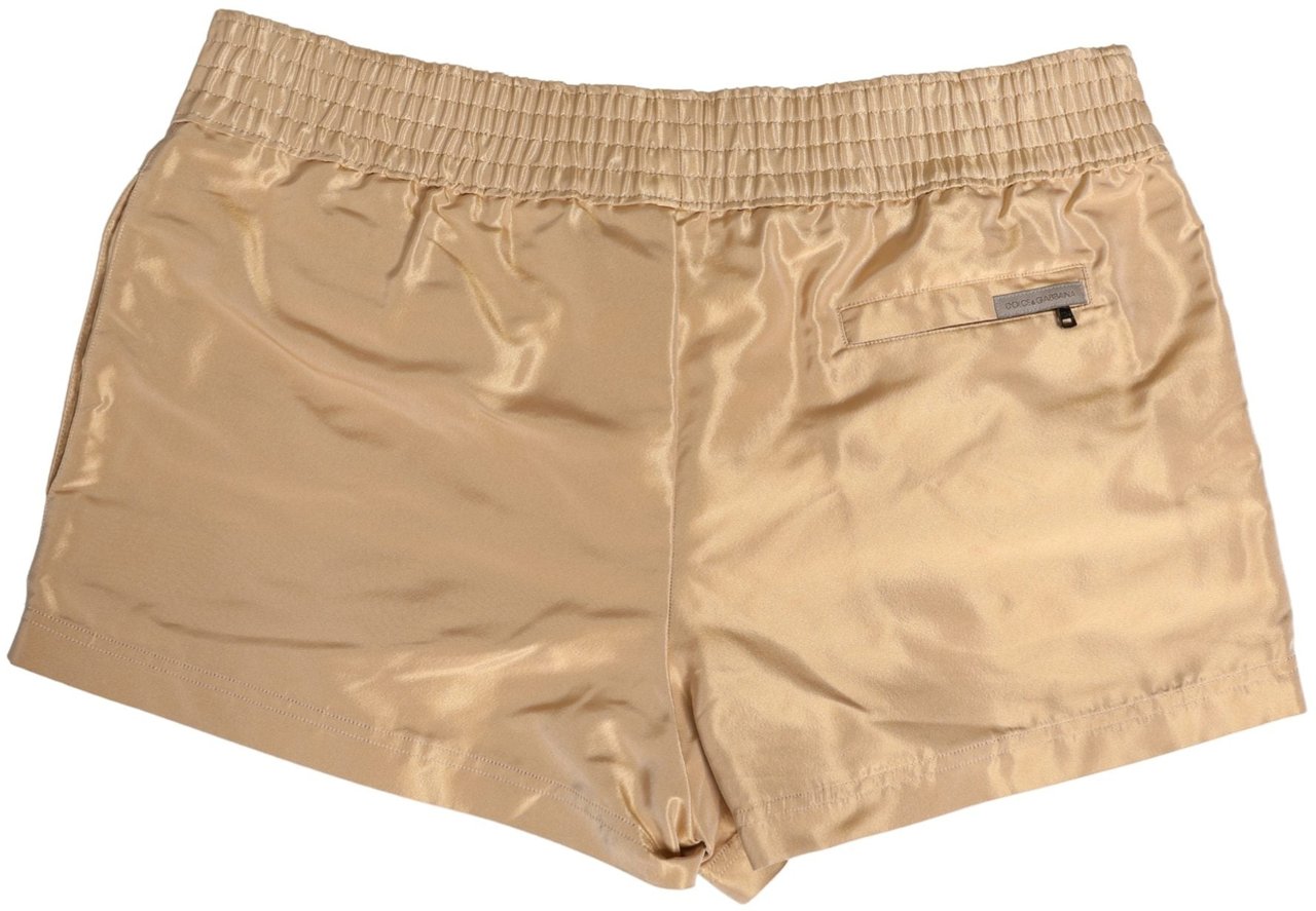 Dolce & Gabbana Beige Polyester Men Boxer Shorts Underwear Beige