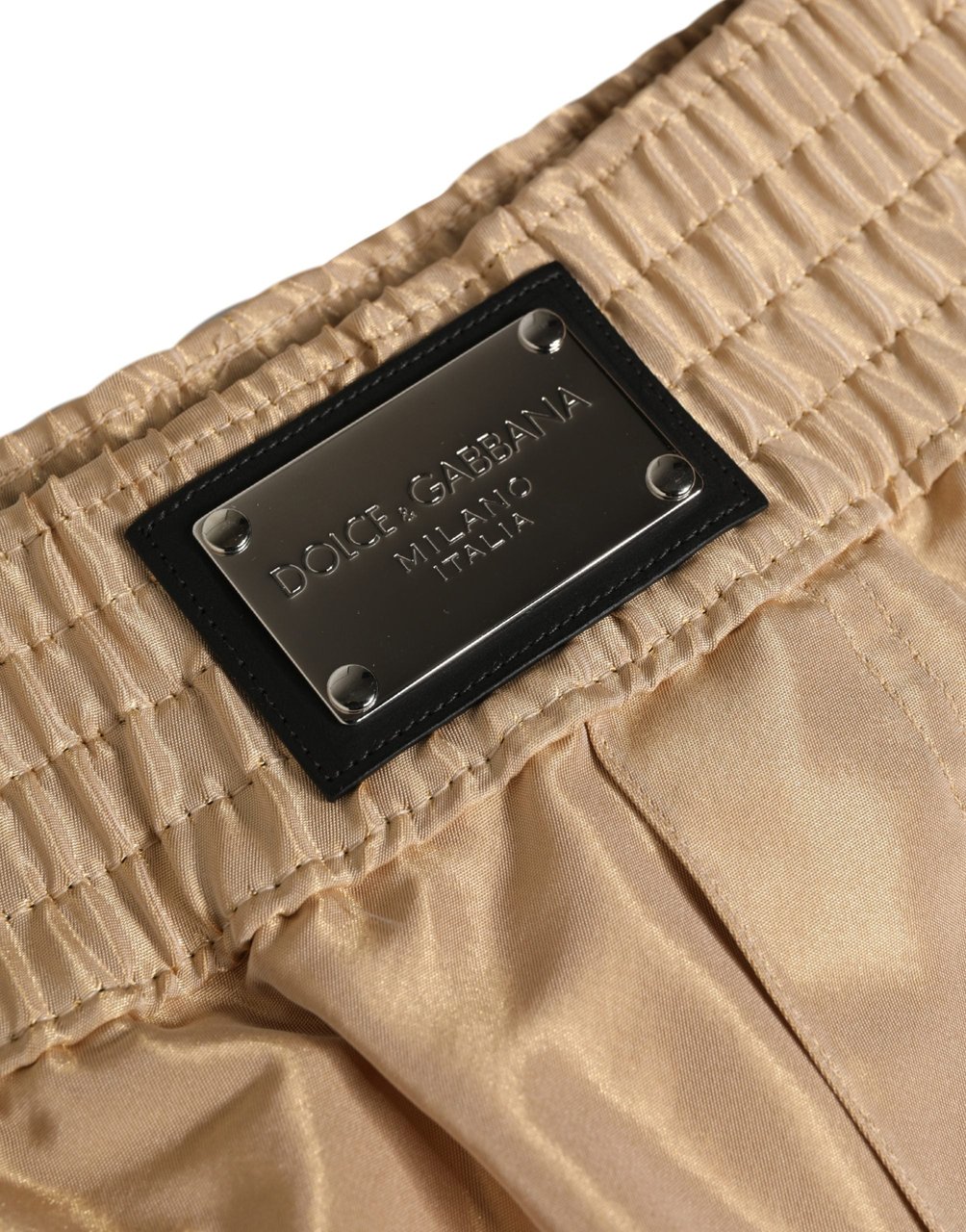 Dolce & Gabbana Beige Polyester Men Boxer Shorts Underwear Beige