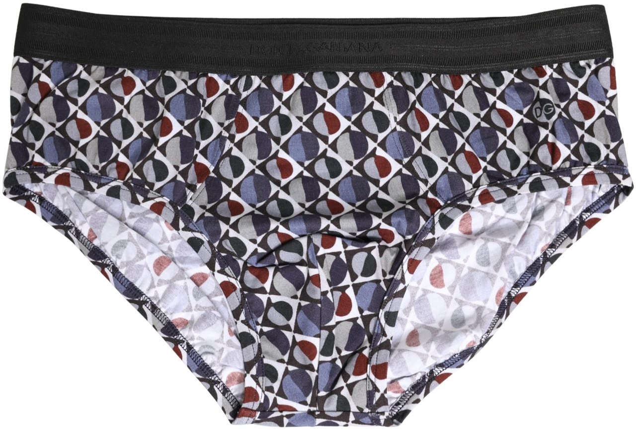 Dolce & Gabbana Multicolor Patterned Men Brando Brief Underwear Divers