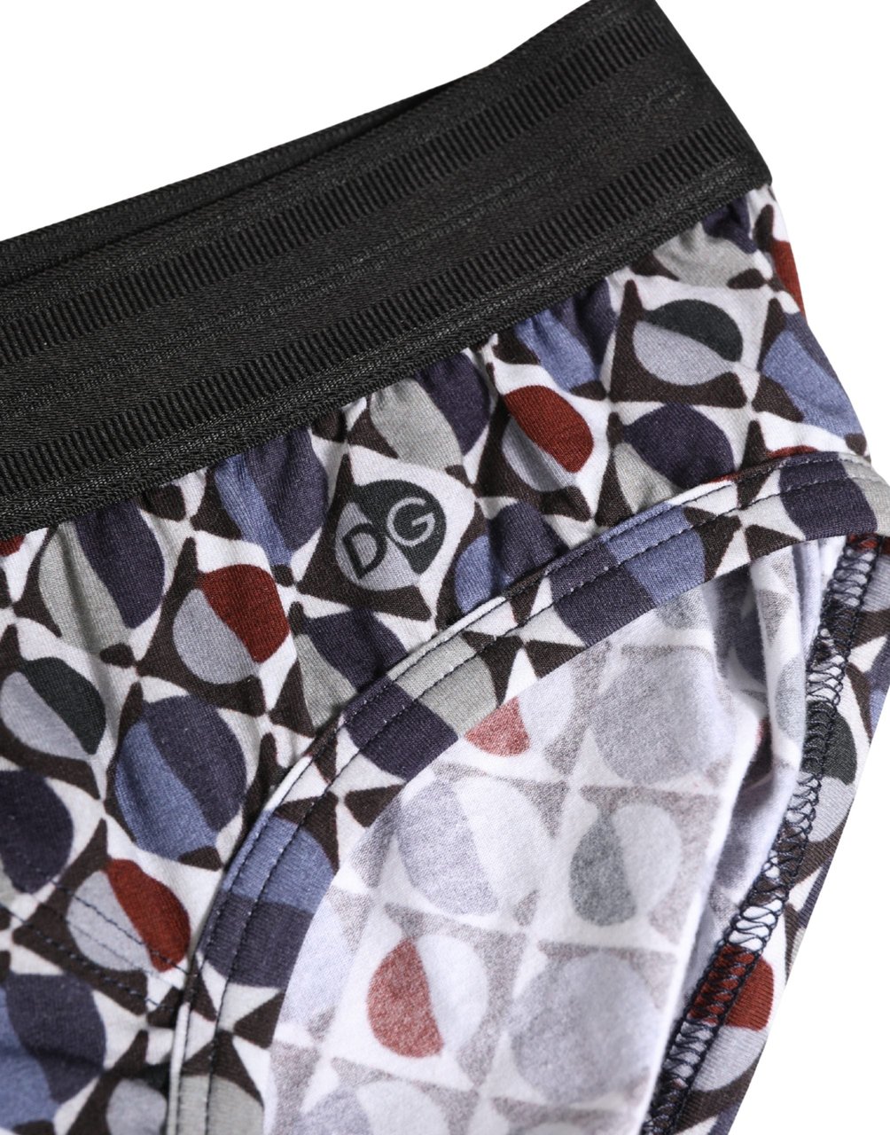 Dolce & Gabbana Multicolor Patterned Men Midi Brief Underwear Divers
