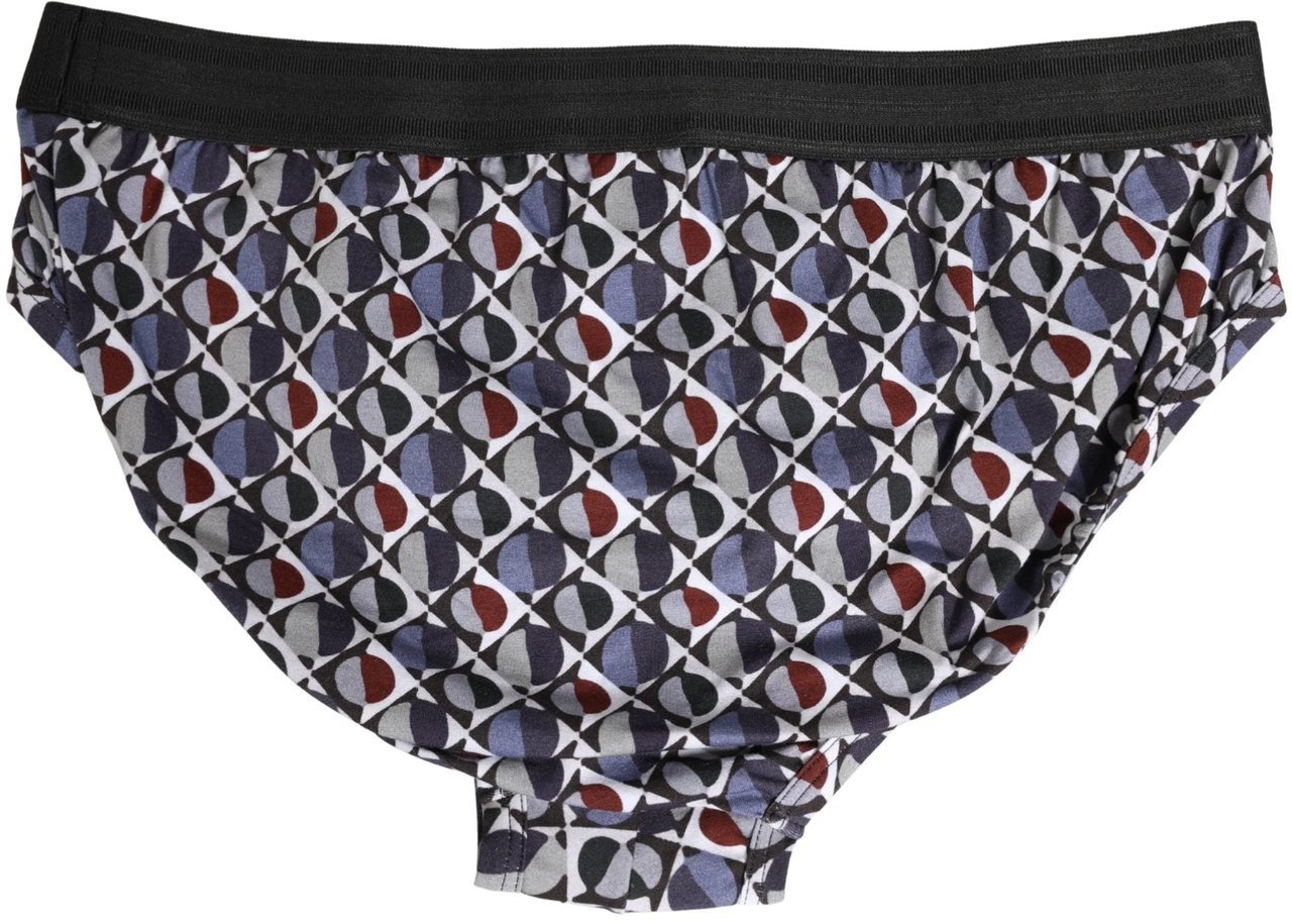Dolce & Gabbana Multicolor Patterned Men Midi Brief Underwear Divers