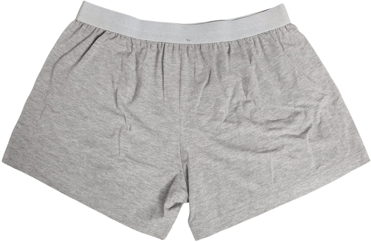 Dolce & Gabbana Gray Logo Waistband Cotton Men Boxer Underwear Grijs