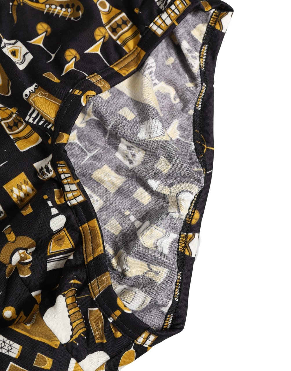 Dolce & Gabbana Black Jazz Cocktail Men Brando Brief Underwear Zwart