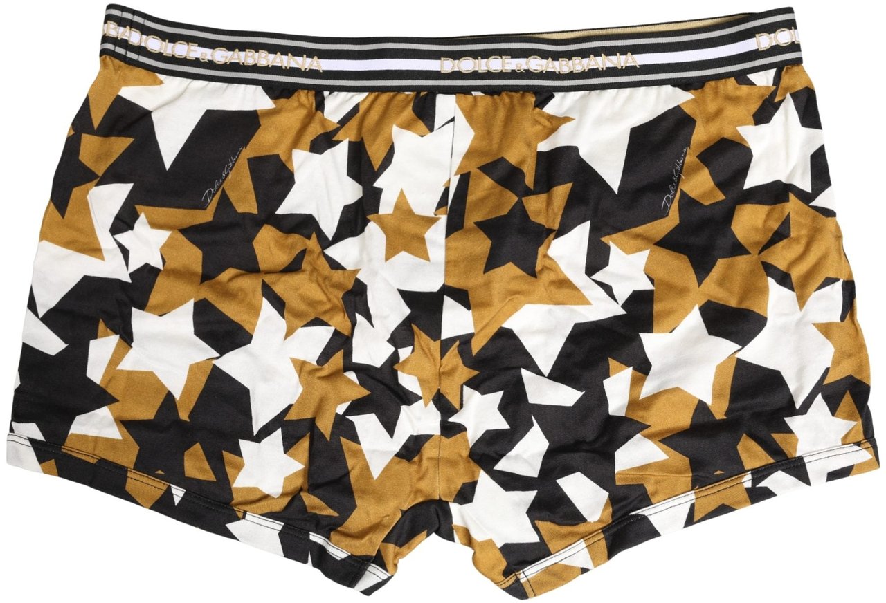 Dolce & Gabbana Multicolor Stars Print Regular Boxer Underwear Divers