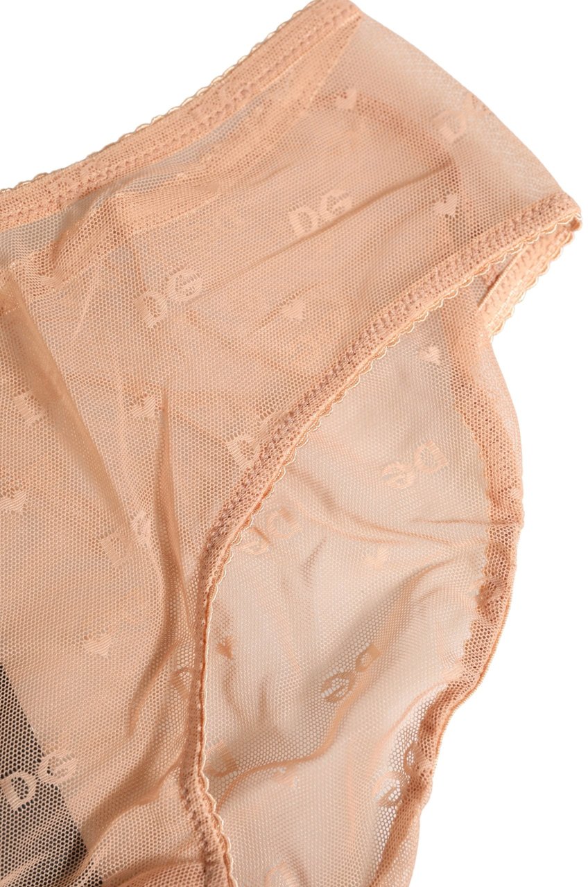 Dolce & Gabbana Beige Lace Cheekini Lingerie Panty Brief Underwear Beige