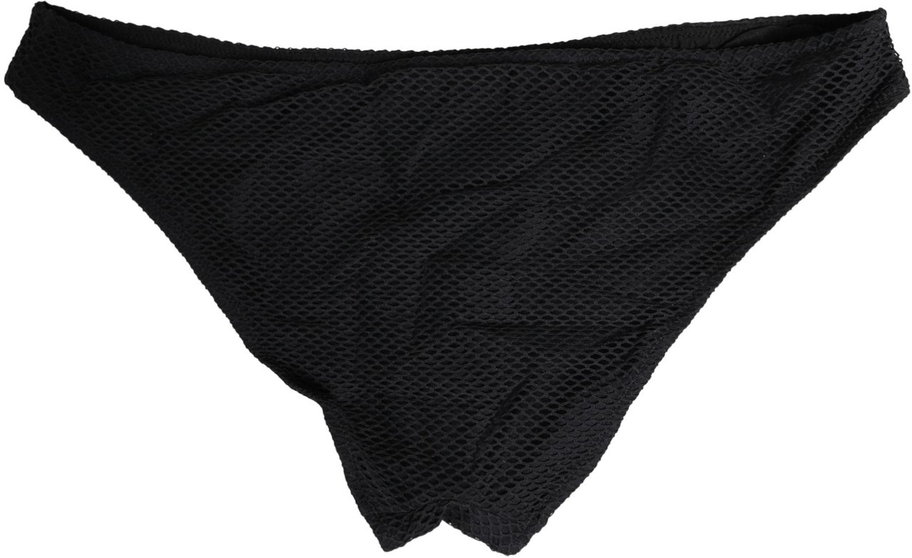 Dolce & Gabbana Black Nylon DG Logo Plaque Regular Brief Underwear Zwart