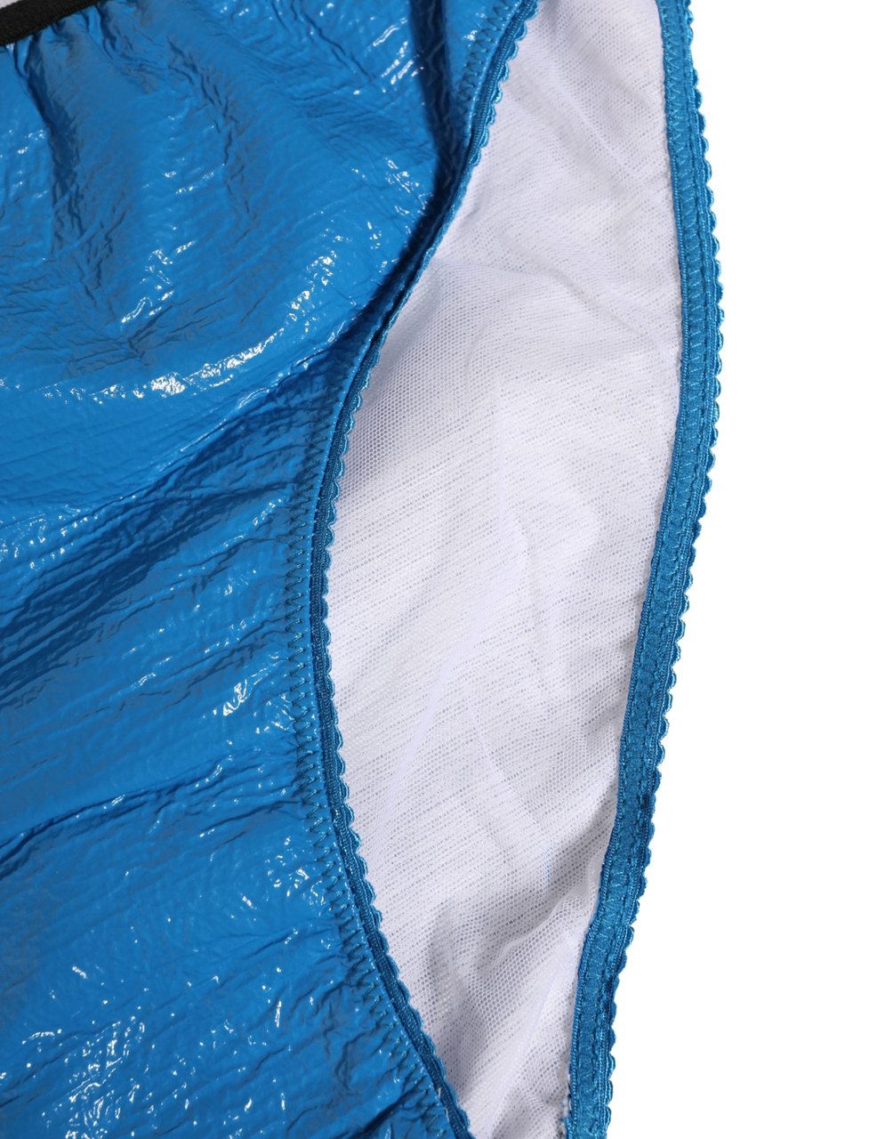 Dolce & Gabbana Blue Logo Waistband High Waist Brief Underwear Blauw
