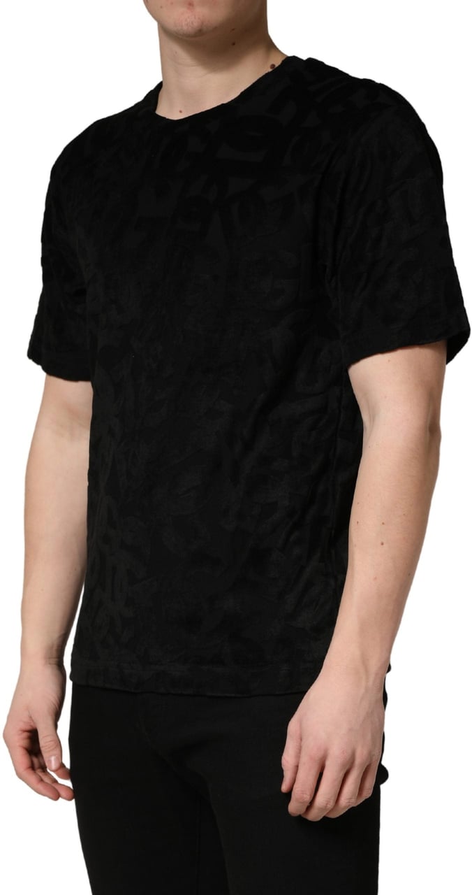 Dolce & Gabbana Black DG Mania Logo Print Casual T-shirt Wit