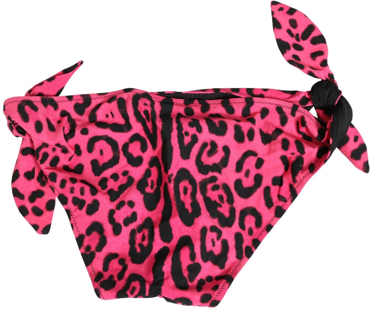 Dolce & Gabbana Pink Leopard Print Bikini Bottom Beachwear Swimwear Roze