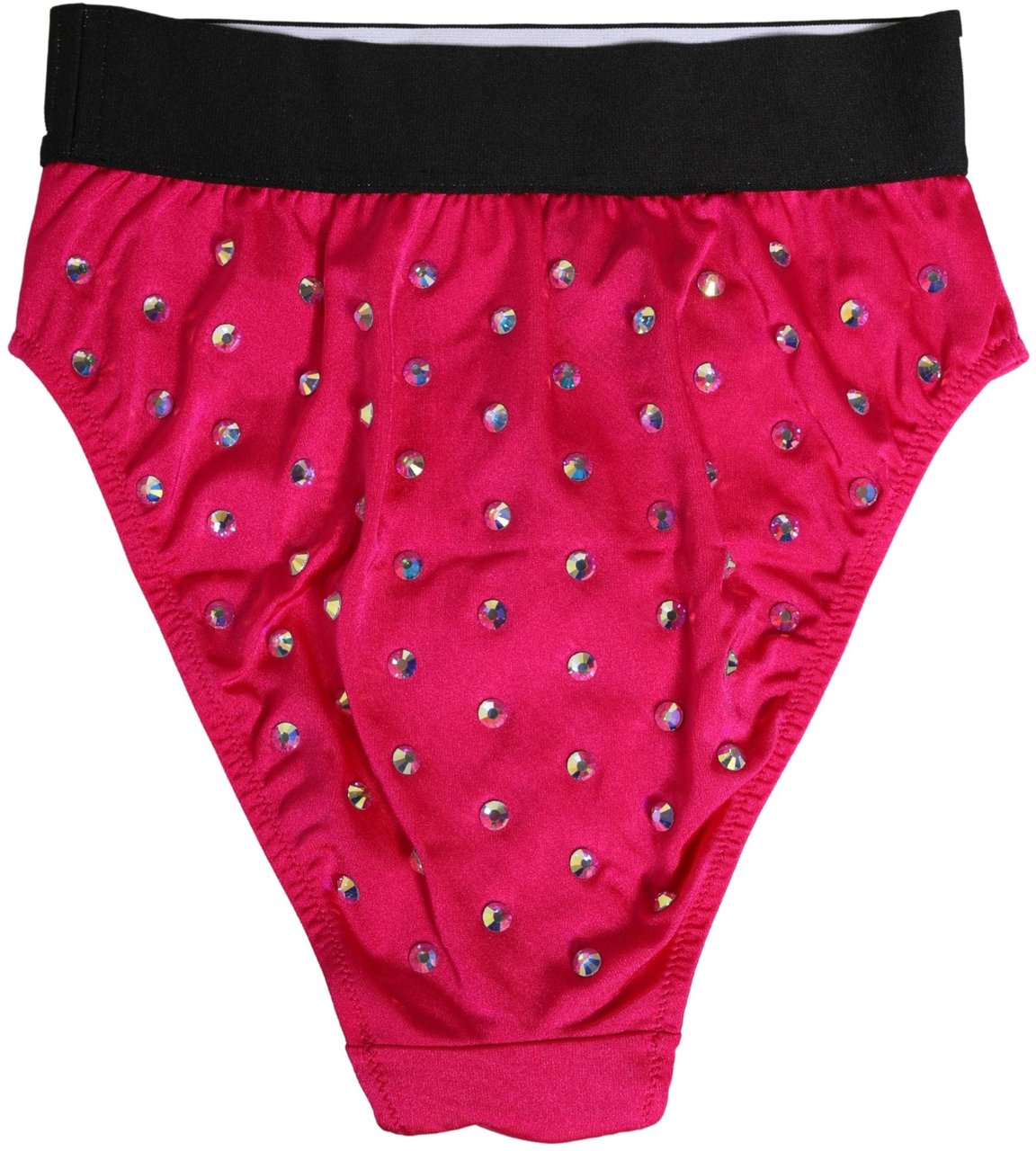 Dolce & Gabbana Pink Crystal High Waist Brief Panty Underwear Roze