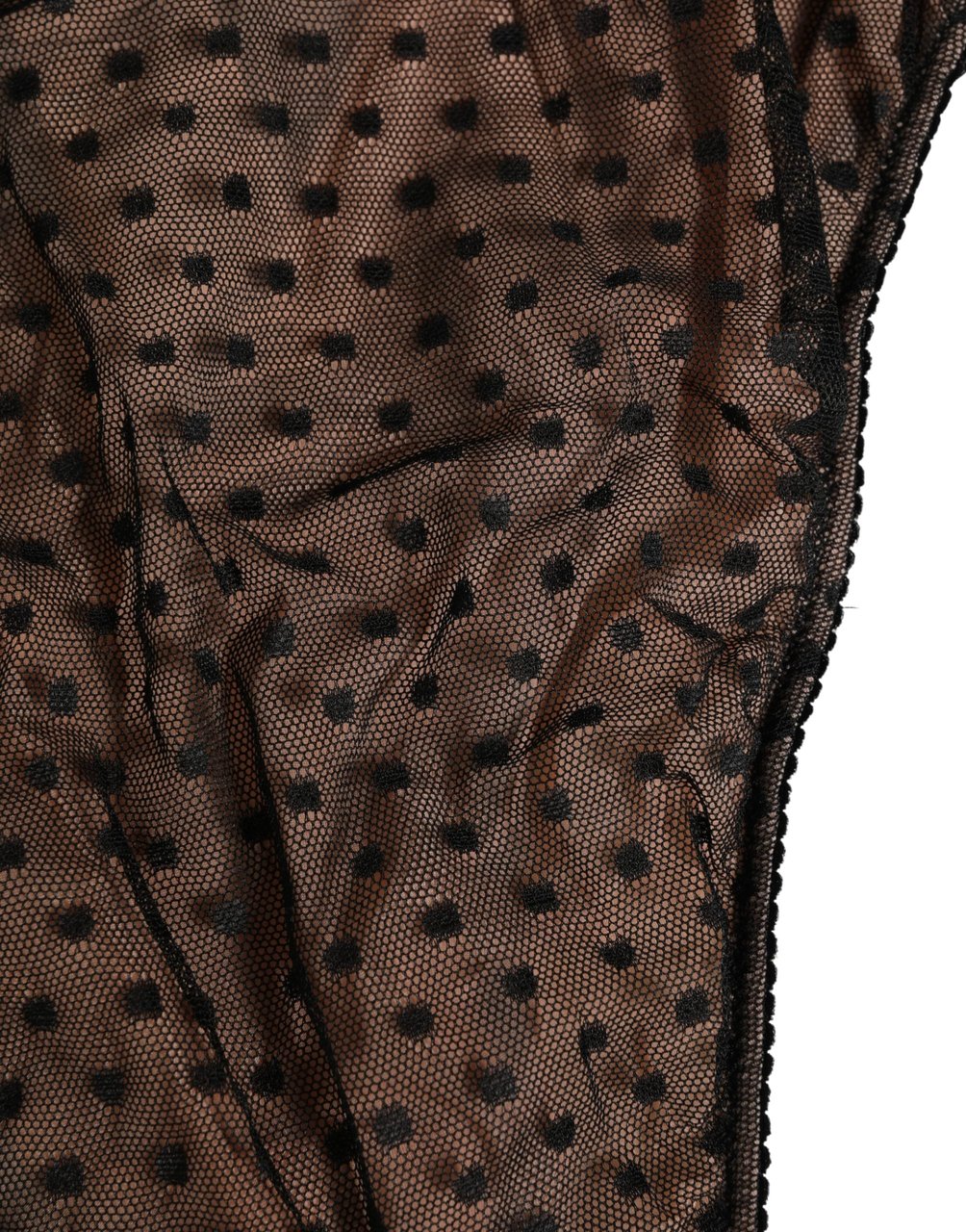 Dolce & Gabbana Black Beige Polka Dot Butterfly Brief Underwear Zwart