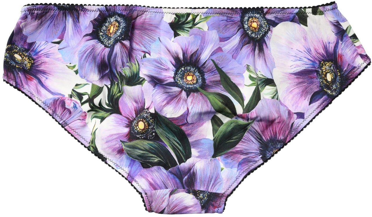 Dolce & Gabbana Multicolor Floral Mid Waist Brief Panty Underwear Divers