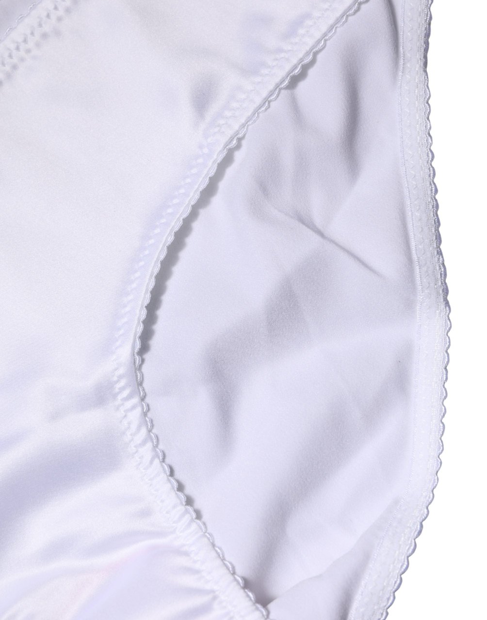 Dolce & Gabbana White Silk Stretch Mid Waist Brief Panty Underwear Wit