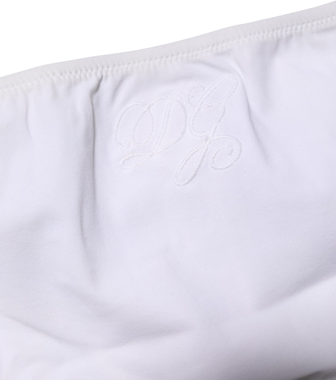 Dolce & Gabbana White Nylon Stretch Mid Waist Brief Panty Underwear Wit