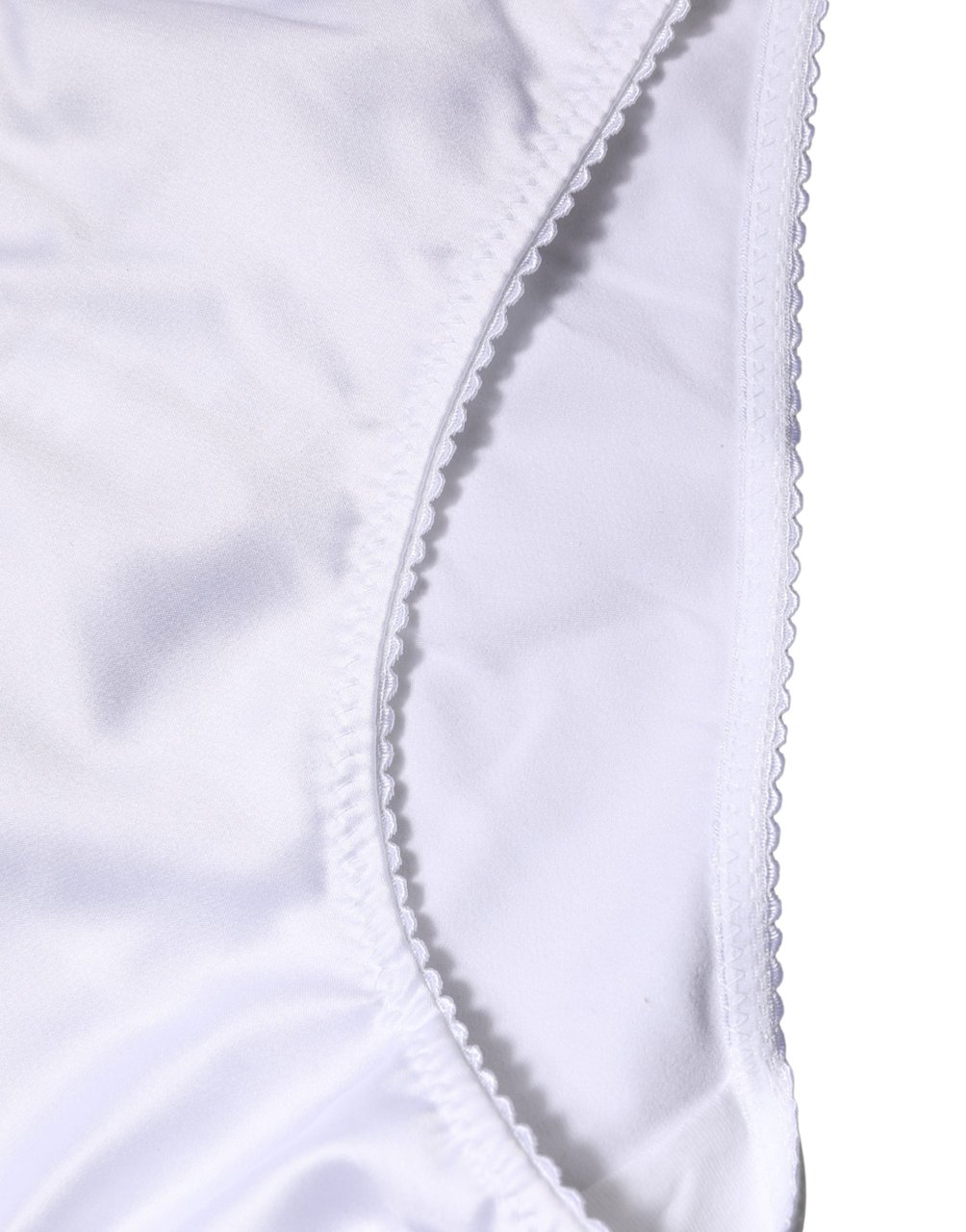Dolce & Gabbana White Silk Stretch Mid Waist Brief Panty Underwear Wit