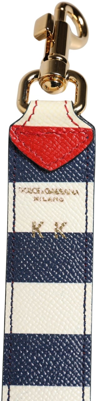Dolce & Gabbana Multicolor Leather Striped Bag Accessory Shoulder Strap Divers
