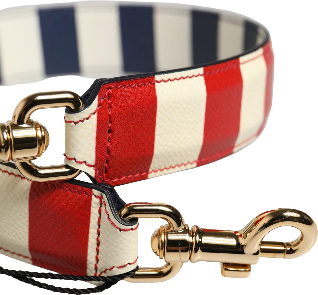 Dolce & Gabbana Multicolor Leather Striped Bag Accessory Shoulder Strap Divers