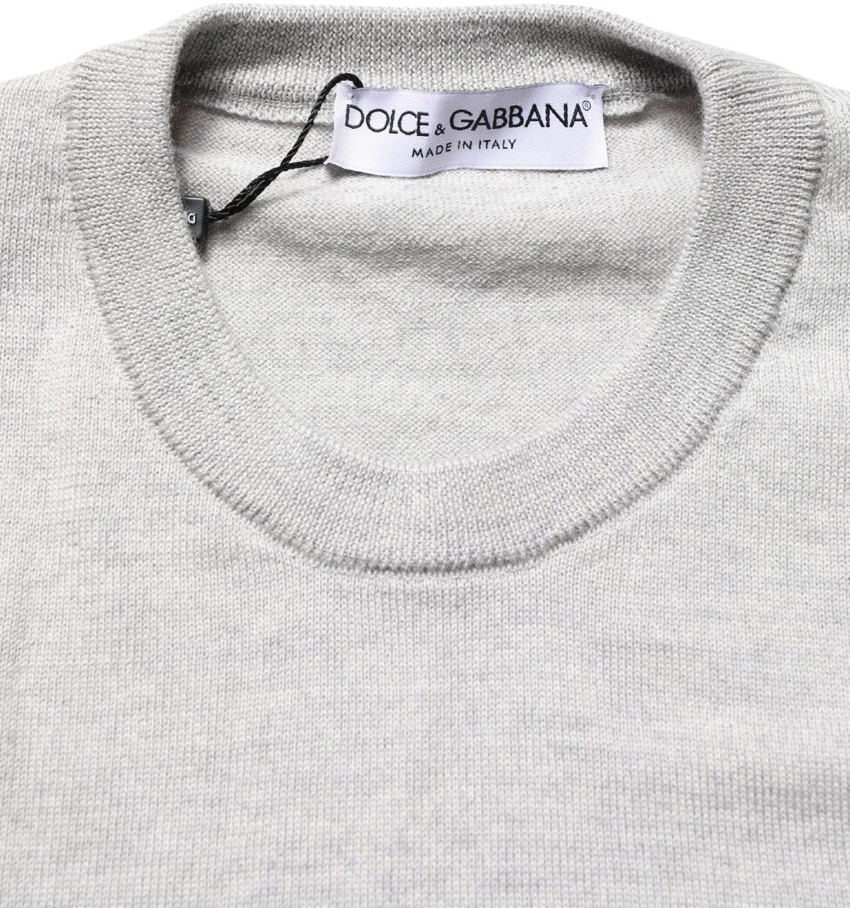 Dolce & Gabbana Gray Long Sleeves Crew Neck Pullover Sweater Grijs