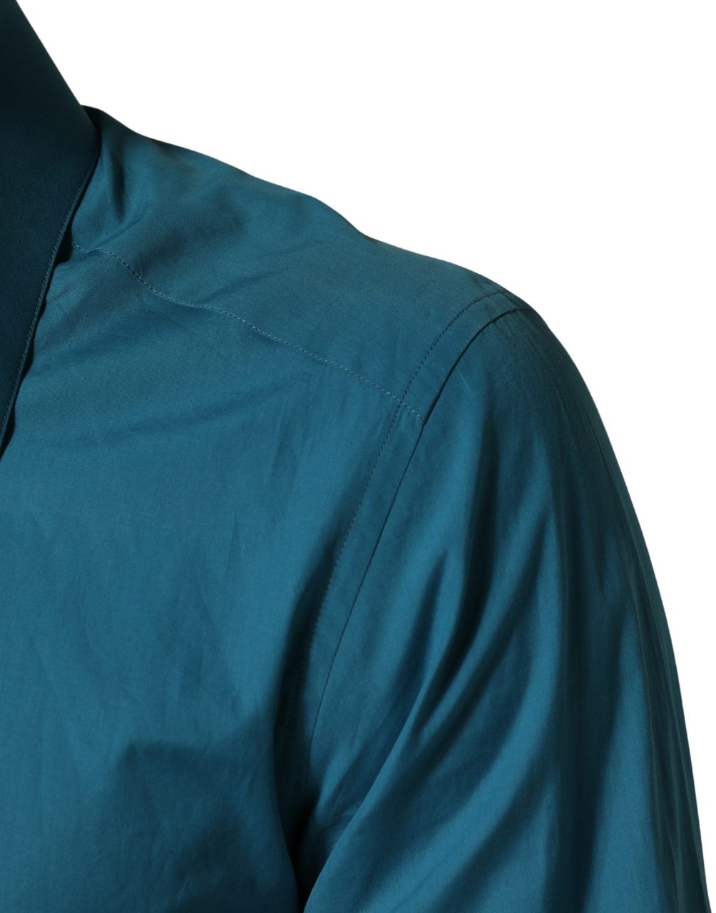 Dolce & Gabbana Blue SARTORIA Long Sleeve Cotton Dress Shirt Blauw