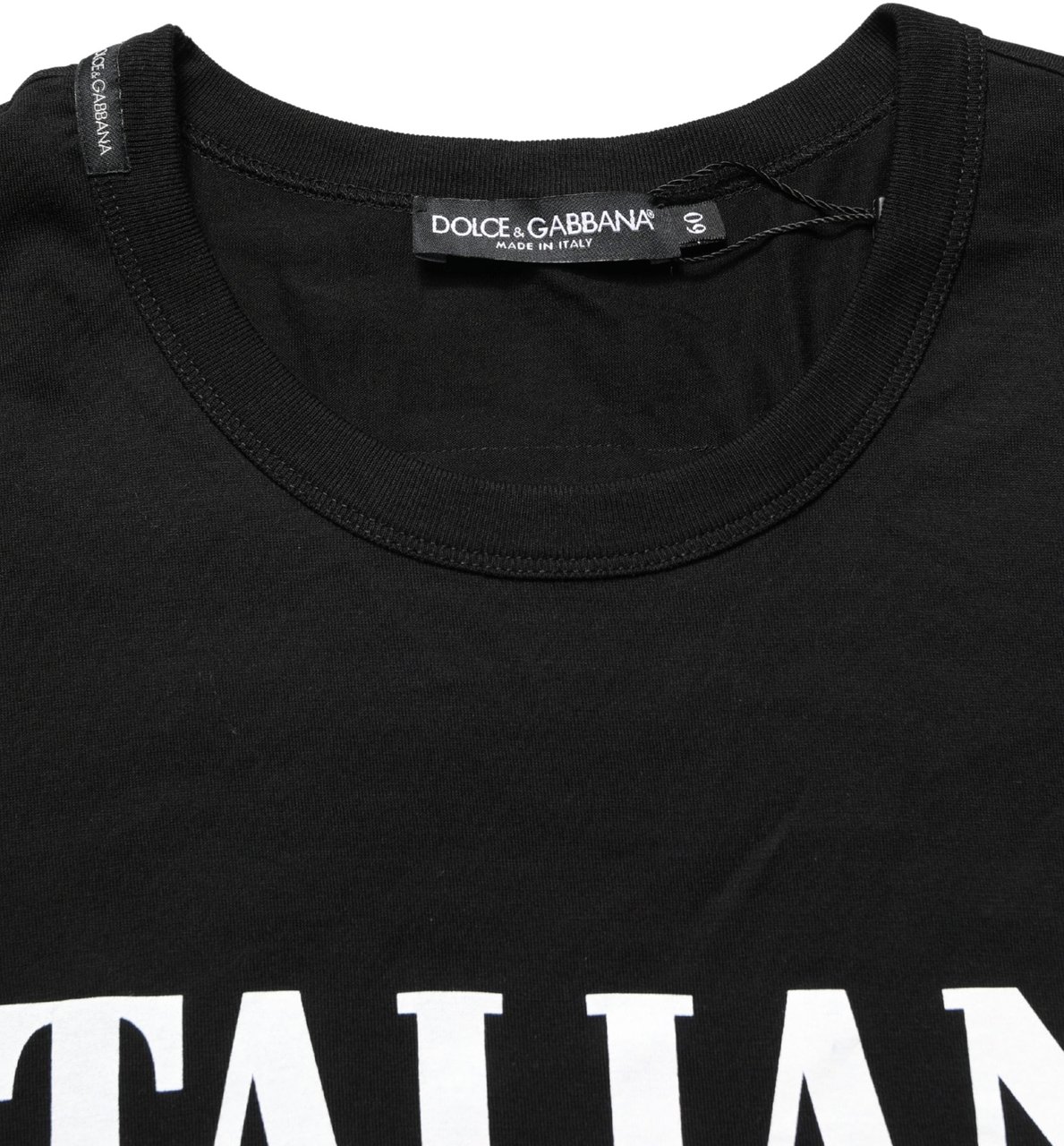 Dolce & Gabbana Black Camouflage Graphic Cotton Crewneck T-shirt Zwart