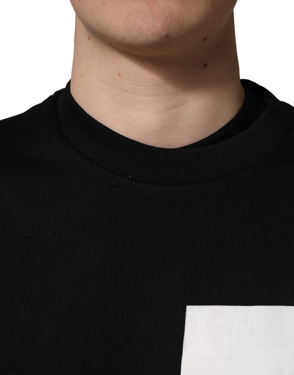 Dolce & Gabbana Black Logo Milano Cotton Sweatshirt Sweater Rood