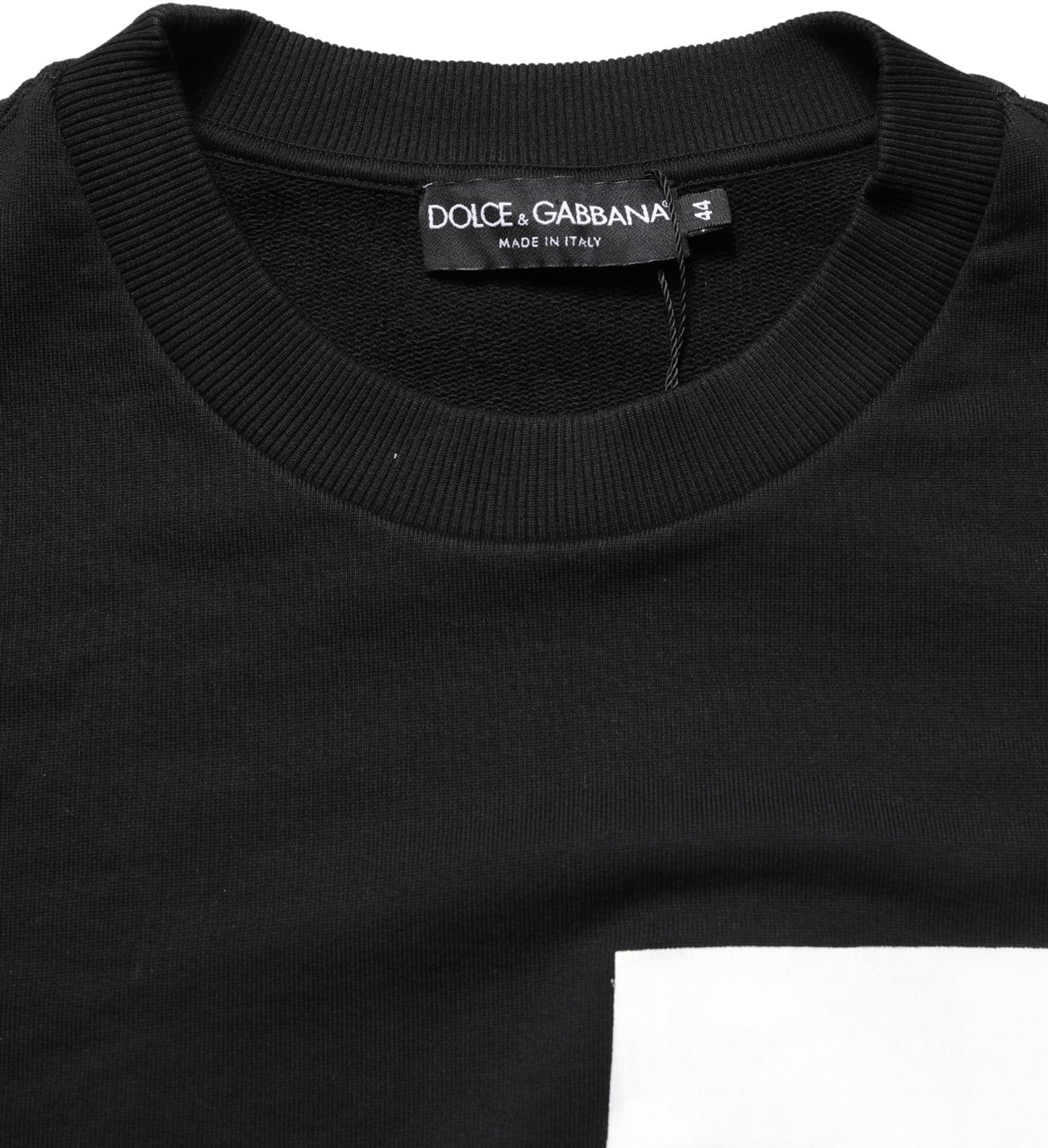 Dolce & Gabbana Black Logo Milano Cotton Sweatshirt Sweater Rood