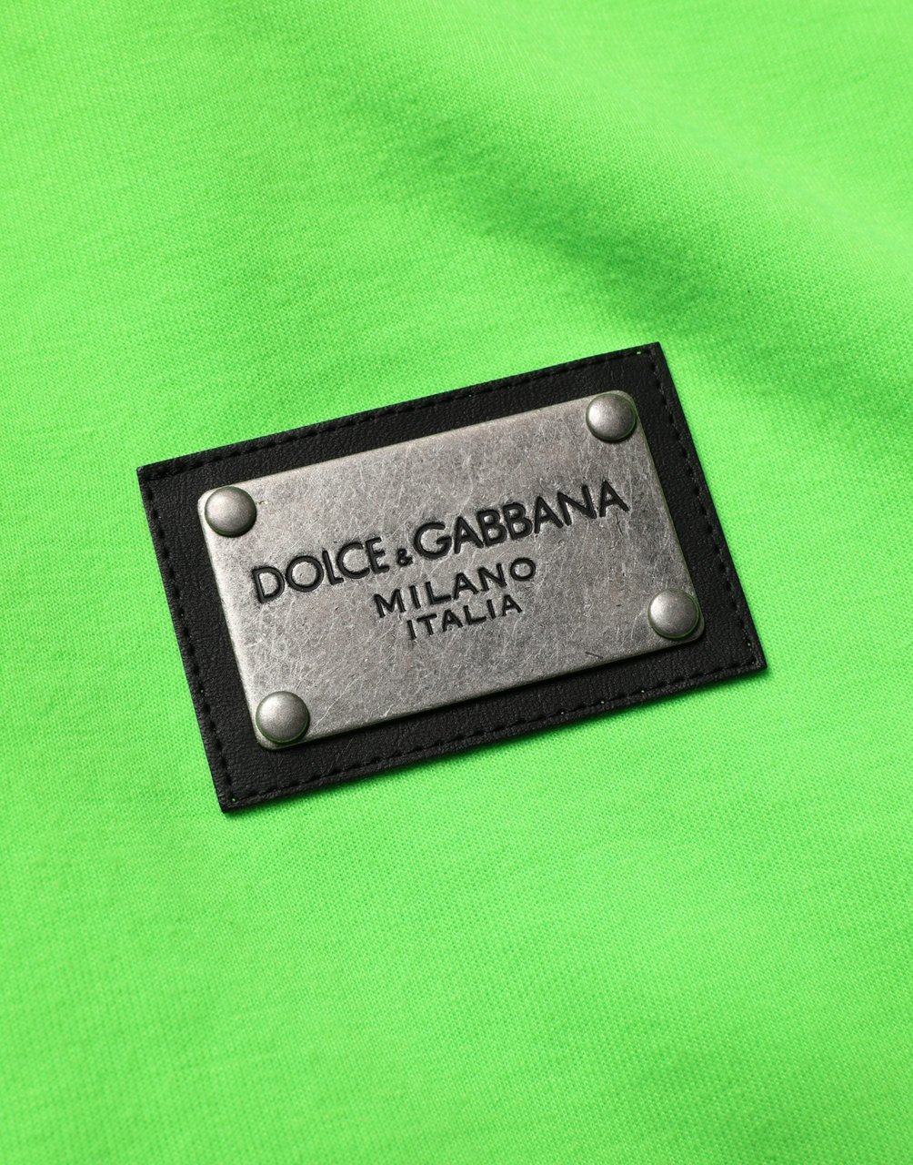 Dolce & Gabbana Green FullZip Fleece HoodedSweatshirt Sweater Groen