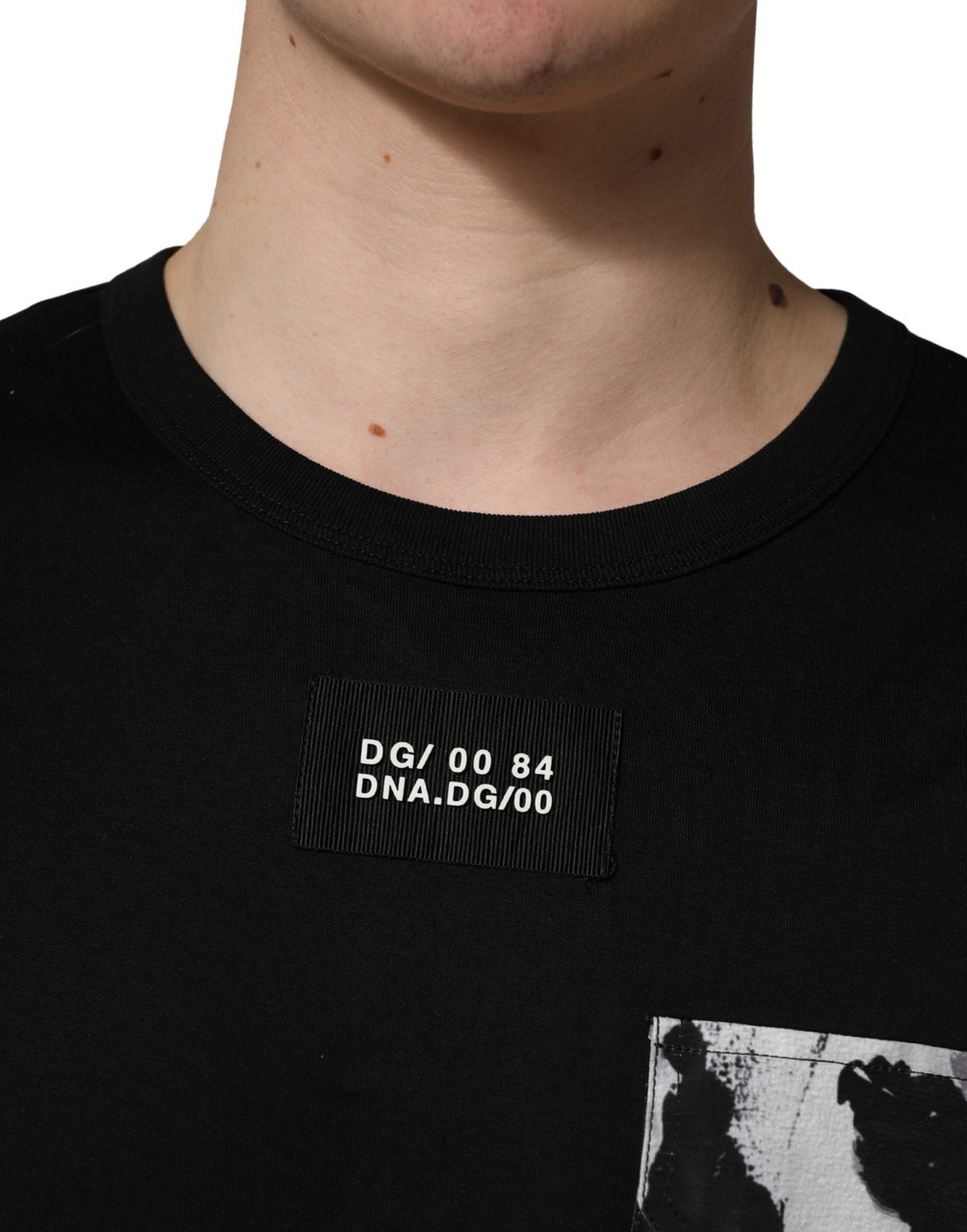 Dolce & Gabbana Black Camouflage Pocket Oversized T-shirt Divers