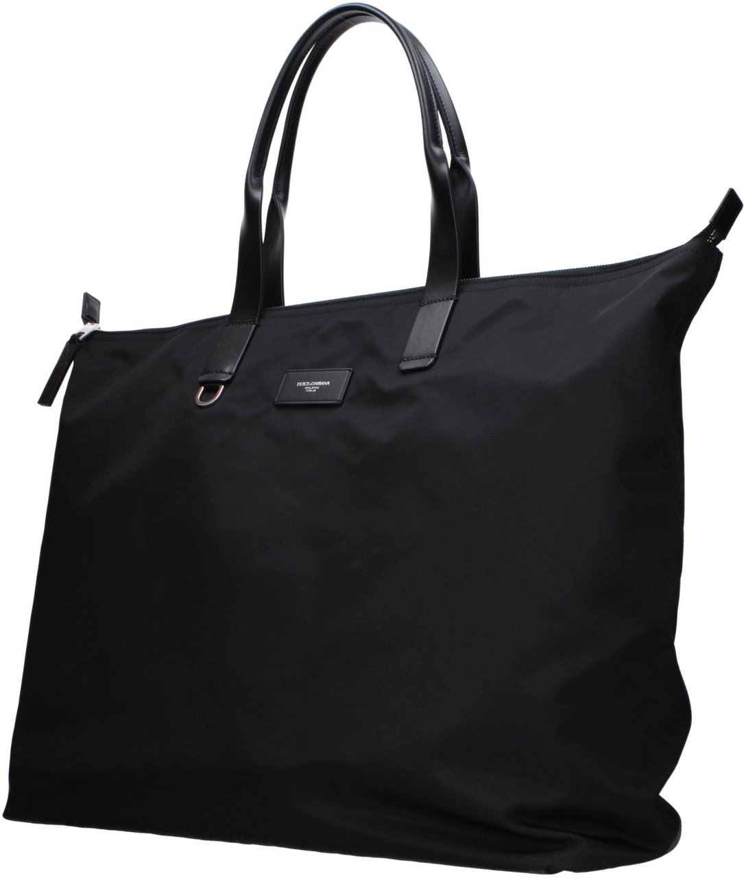 Dolce & Gabbana Black Nylon Shoulder Bag Zwart