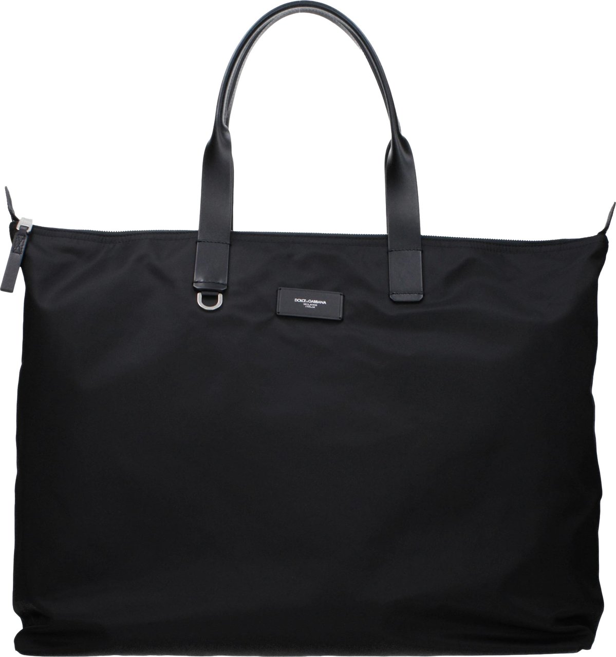 Dolce & Gabbana Black Nylon Shoulder Bag Zwart
