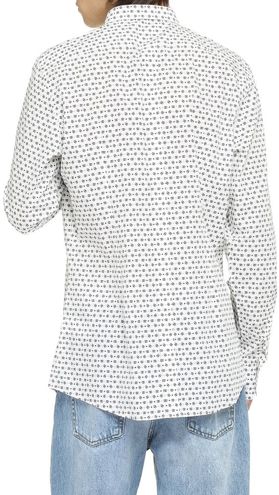 Dolce & Gabbana Dolce & Gabbana White Cotton Pattern Shirt Wit