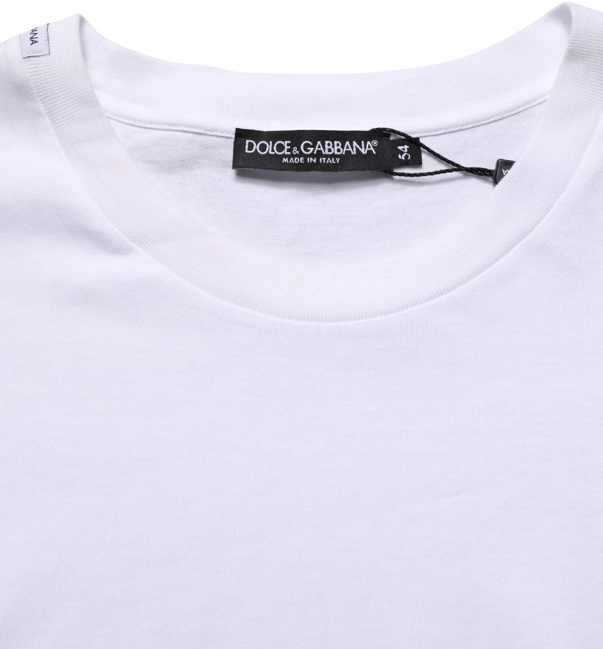 Dolce & Gabbana White Oversized Cotton Men Crew Neck T-shirt Wit