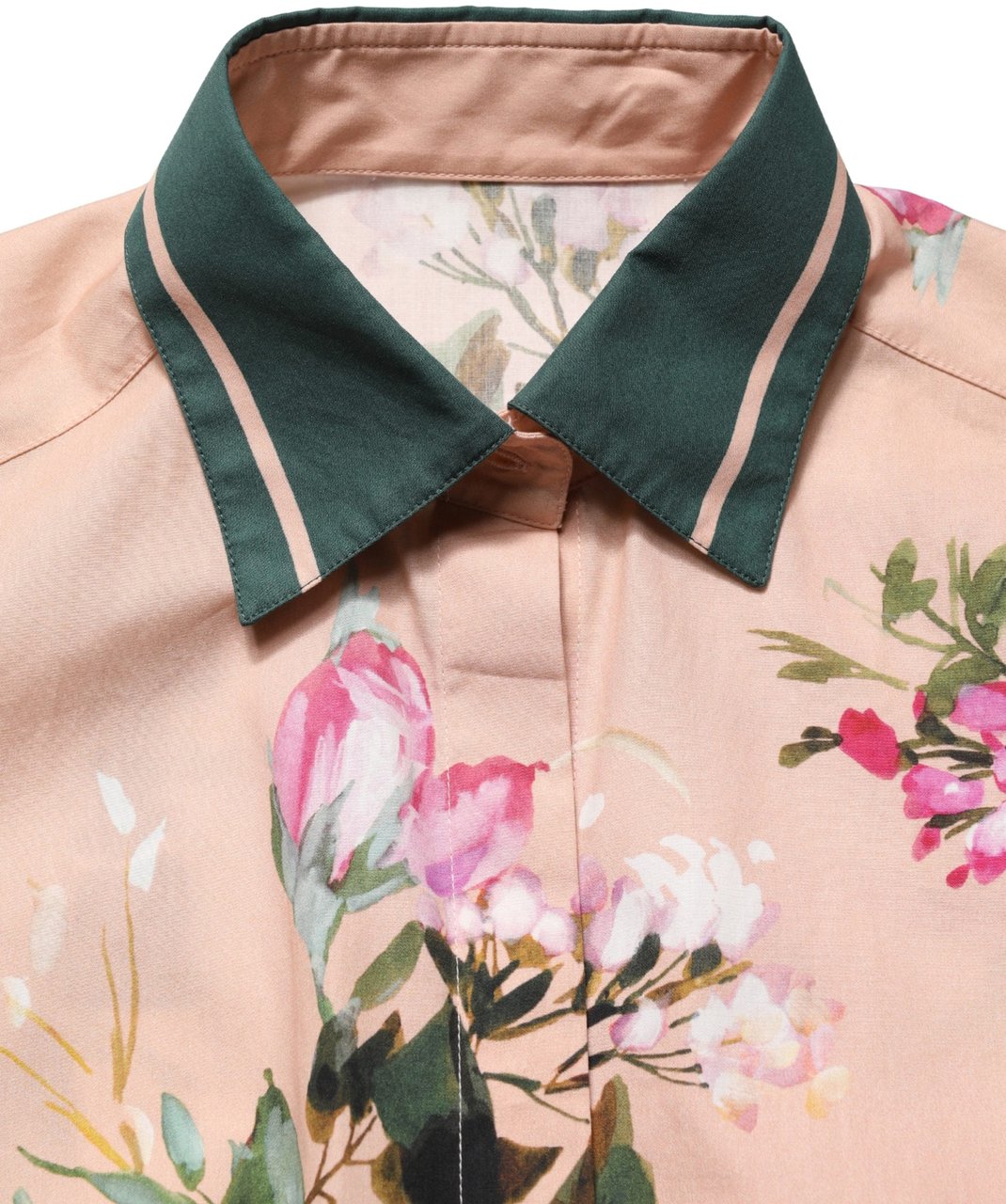 Dolce & Gabbana Pink Floral Cotton Button Front Shirt Top Roze