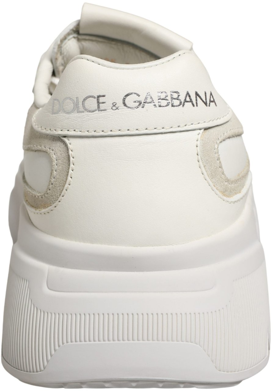 Dolce & Gabbana White Leather Daymaster Low Top Sneakers Shoes Wit