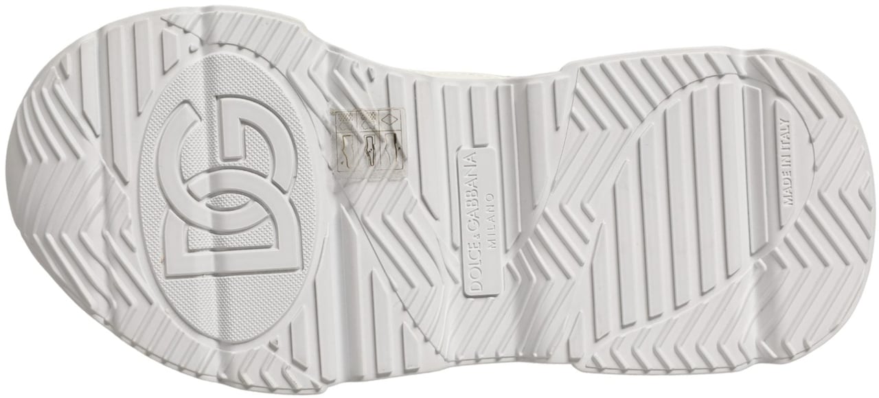 Dolce & Gabbana White Leather Daymaster Low Top Sneakers Shoes Wit