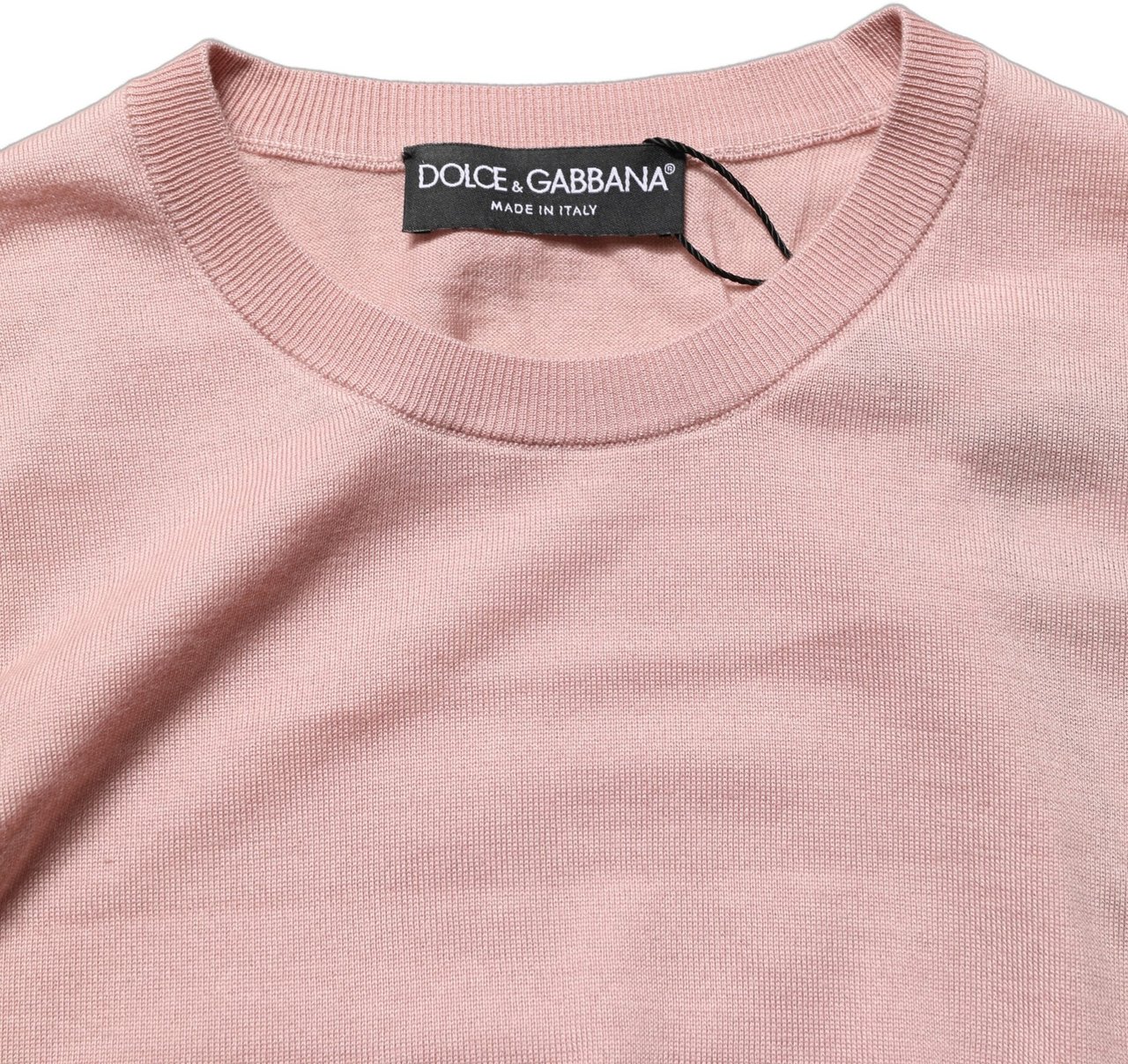 Dolce & Gabbana Pink Sleeveless Cashmere Knitted Tank Top Beige