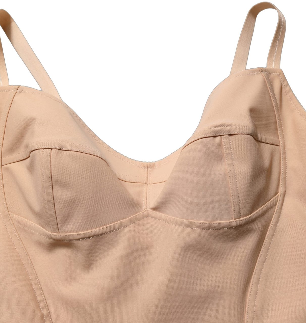 Dolce & Gabbana Nude Nylon Full Body Shaper Bodysuit Top Roze