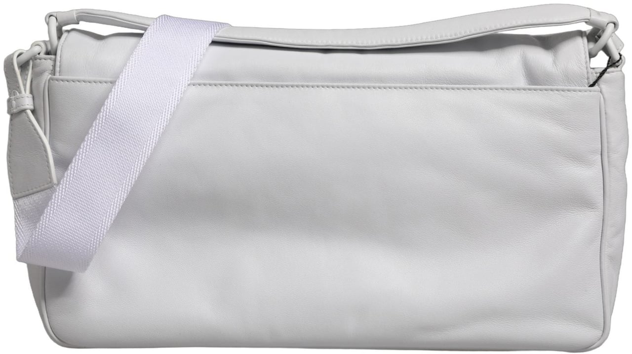 Dolce & Gabbana White Logo Plaque Crossbody Shoulder Borse Women Bag Wit