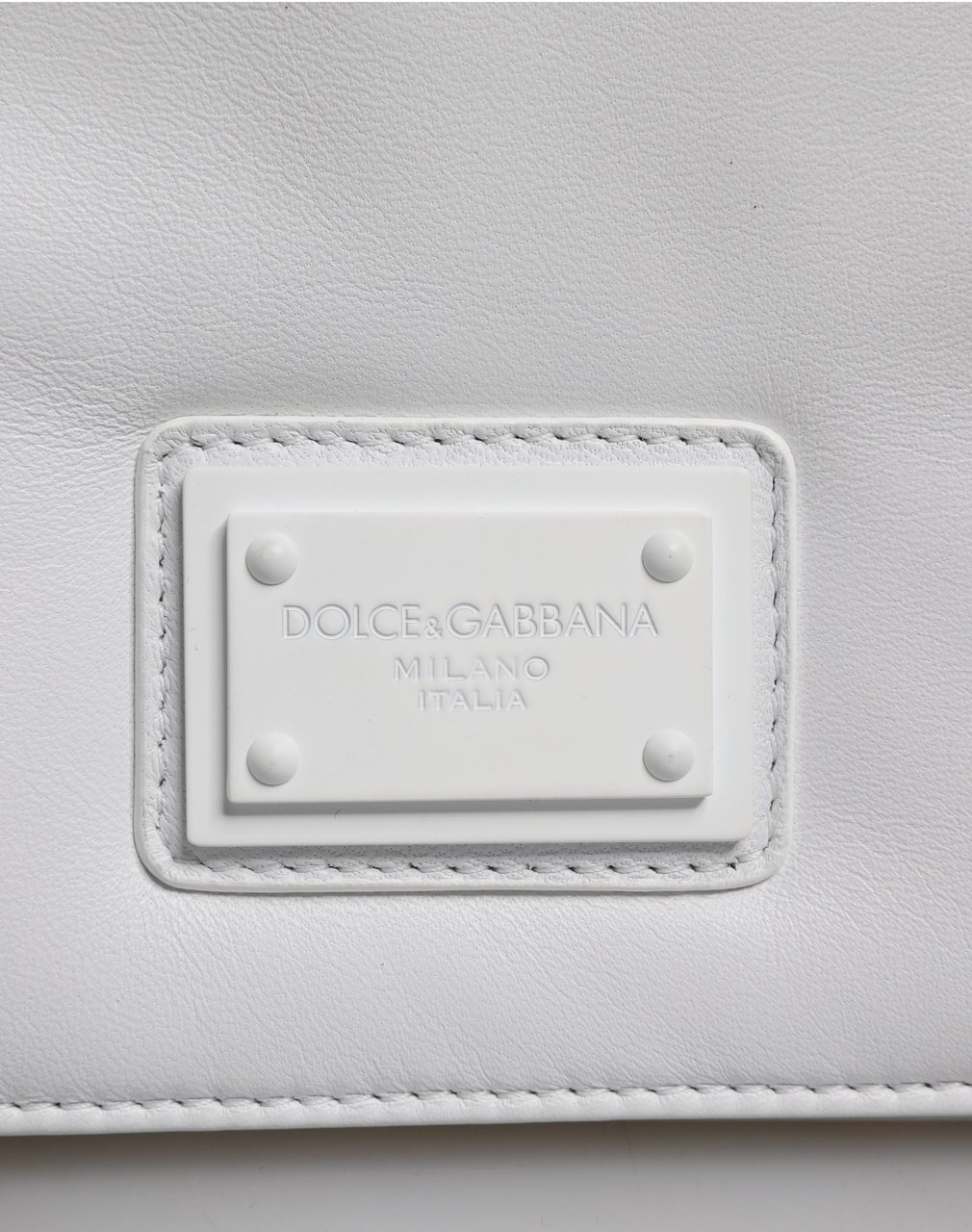 Dolce & Gabbana White Logo Plaque Crossbody Shoulder Borse Women Bag Wit