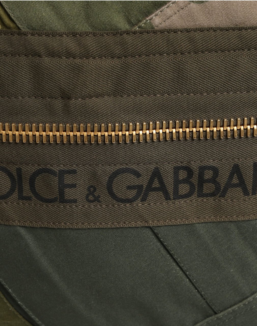 Dolce & Gabbana Military Green Patchwork Rucksack Backpack Borse Men Bag Groen