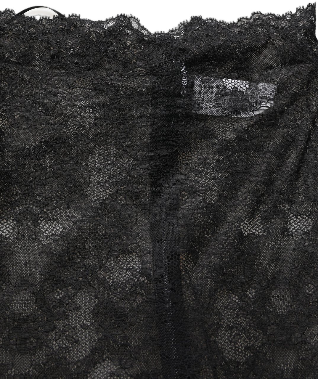 Dolce & Gabbana Black Floral Lace High Waist KneeLength Skirt Zwart