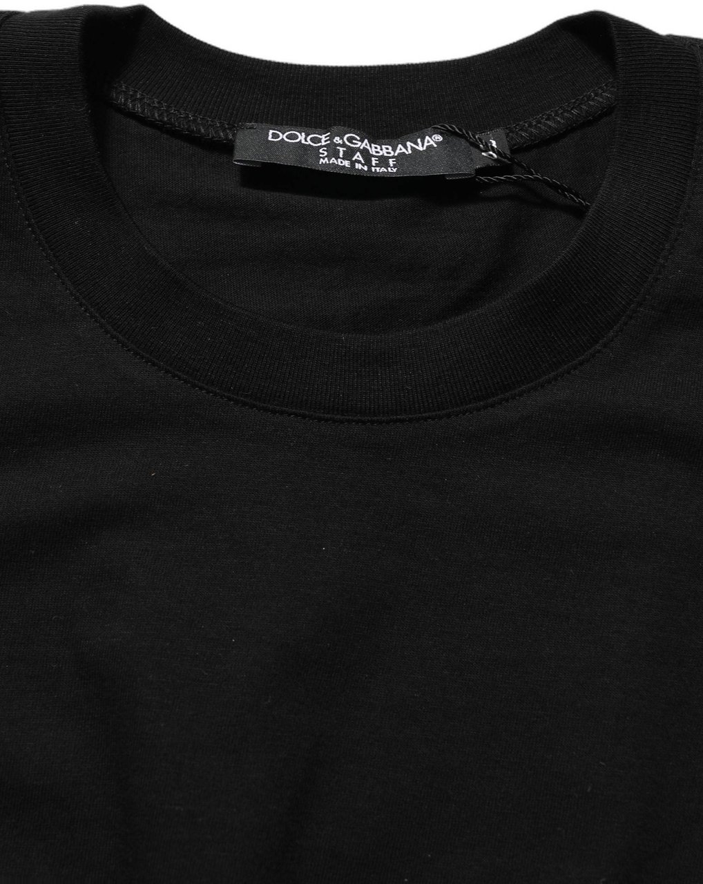 Dolce & Gabbana Black Long Sleeves Crew Neck Pullover Sweater Zwart