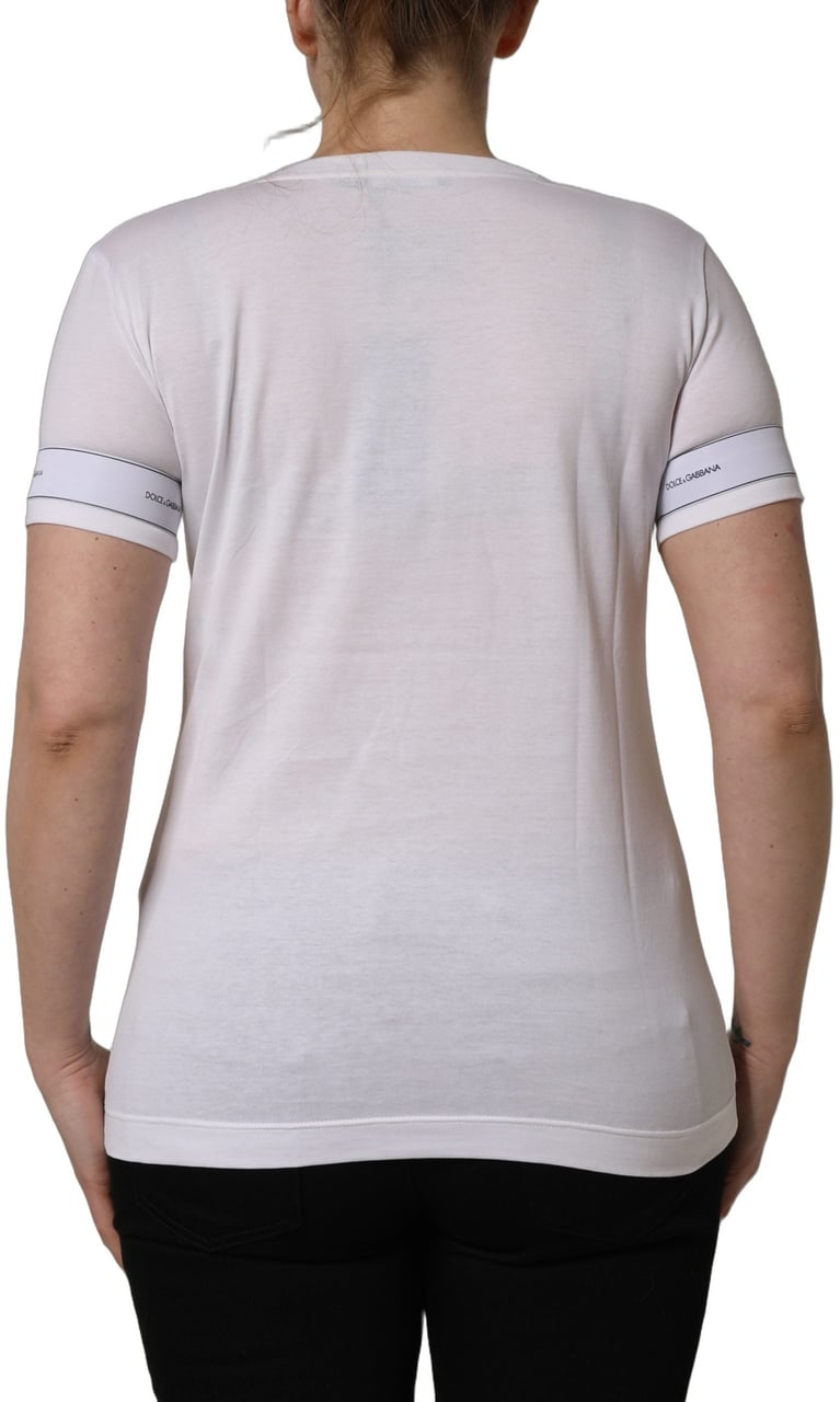 Dolce & Gabbana White D&G WE LOVE JAPAN Print Cotton T-shirt Wit