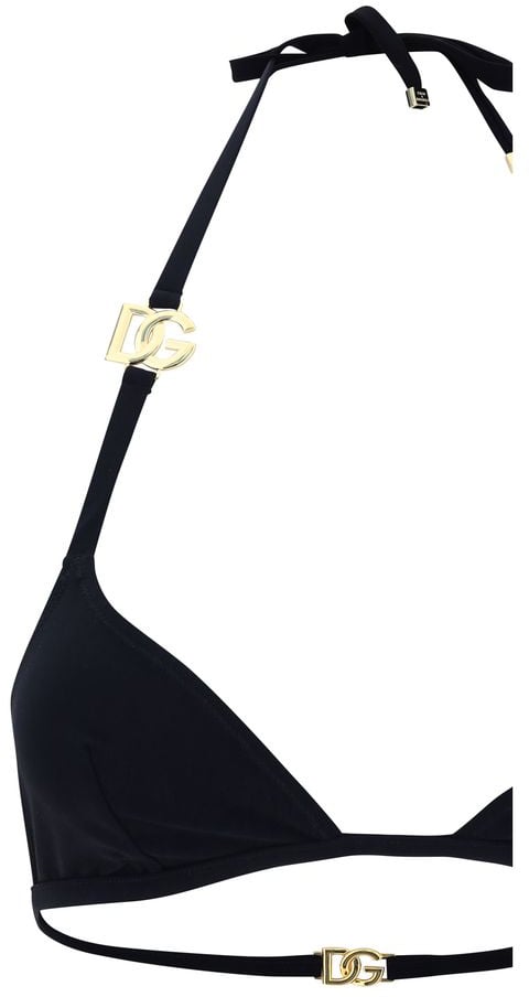Dolce & Gabbana Black Nylon Bikini Zwart