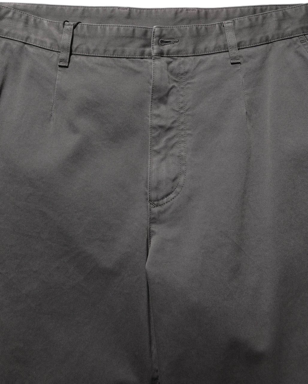 Dolce & Gabbana Dark Gray MidWaist Straight Men Trouser Pants Grijs