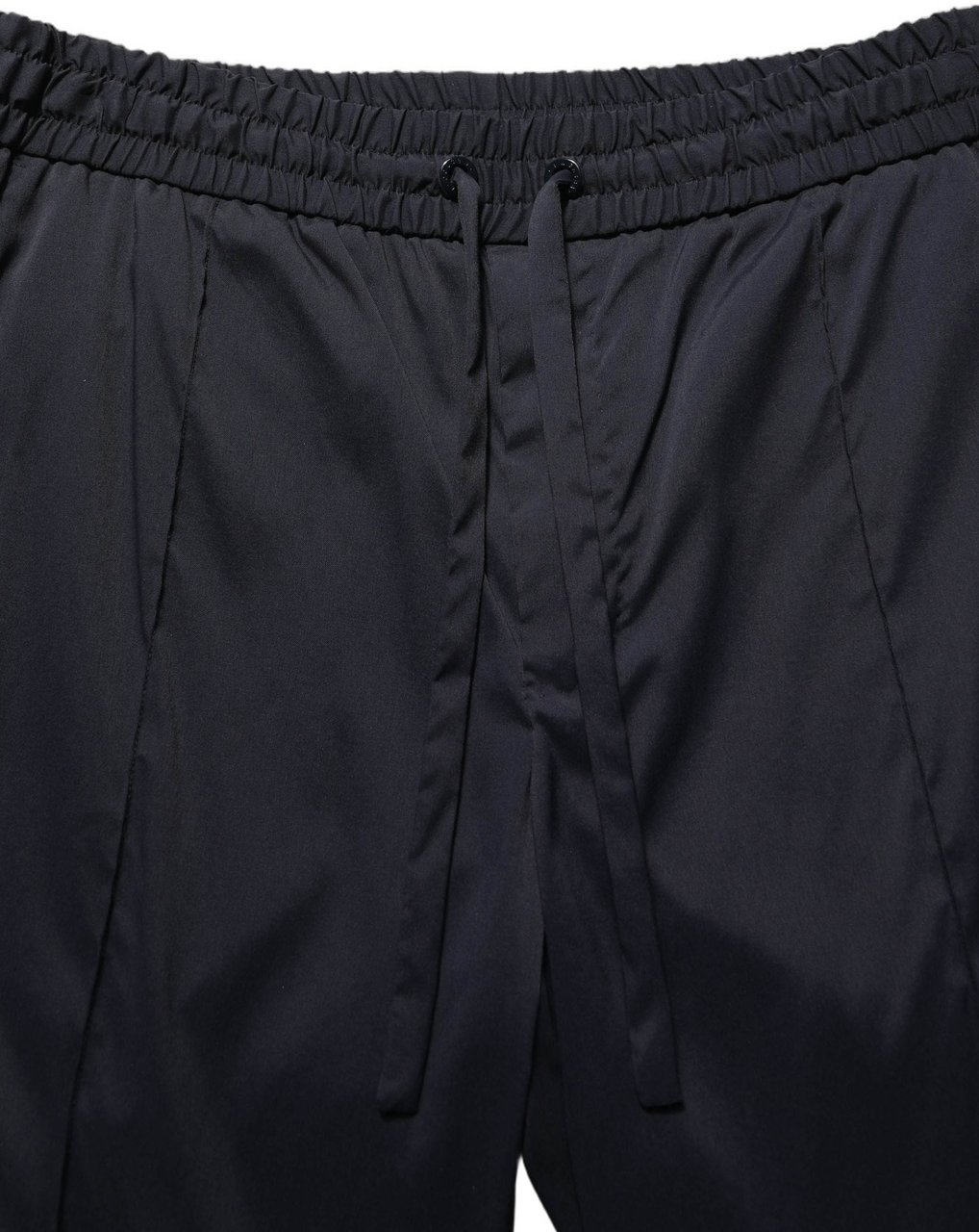 Dolce & Gabbana Black Nylon Straight Jogger Sweatpants Pants Zwart