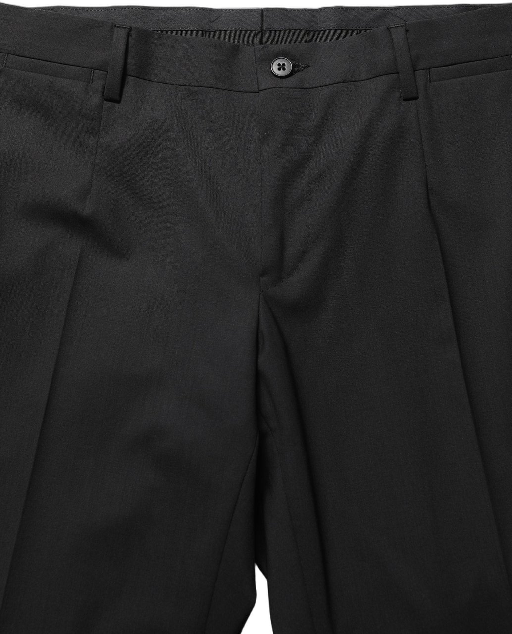 Dolce & Gabbana Black Wool Skinny Leg Dress Men Trouser Pants Zwart