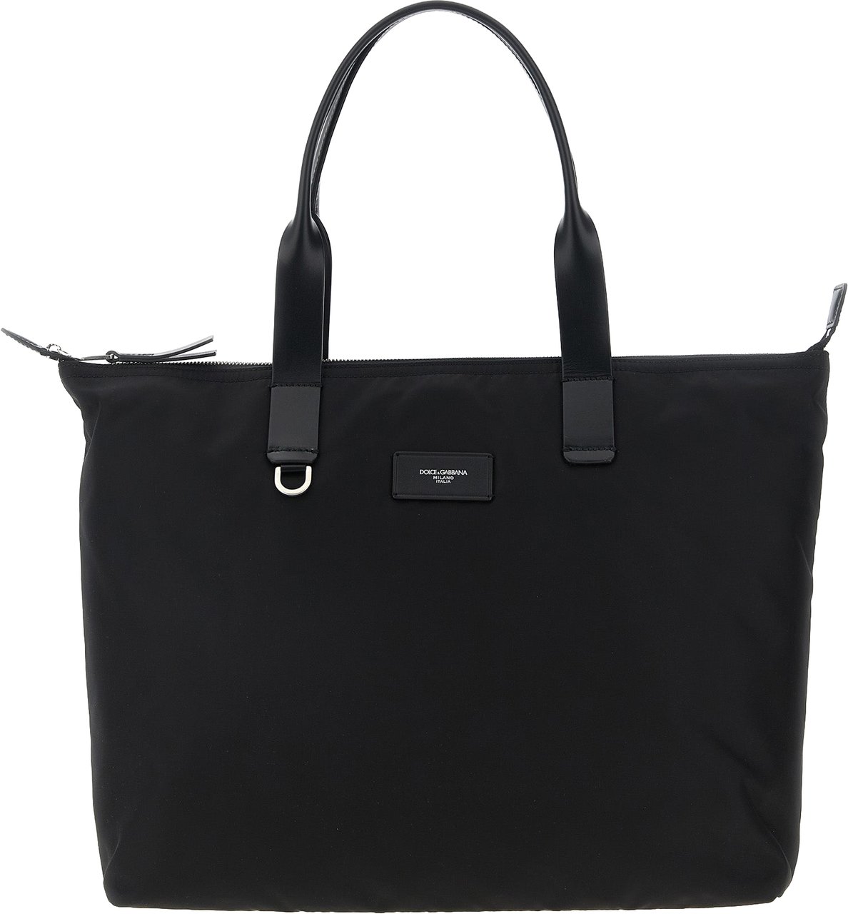 Dolce & Gabbana Black Polyamide Tote Bag Zwart